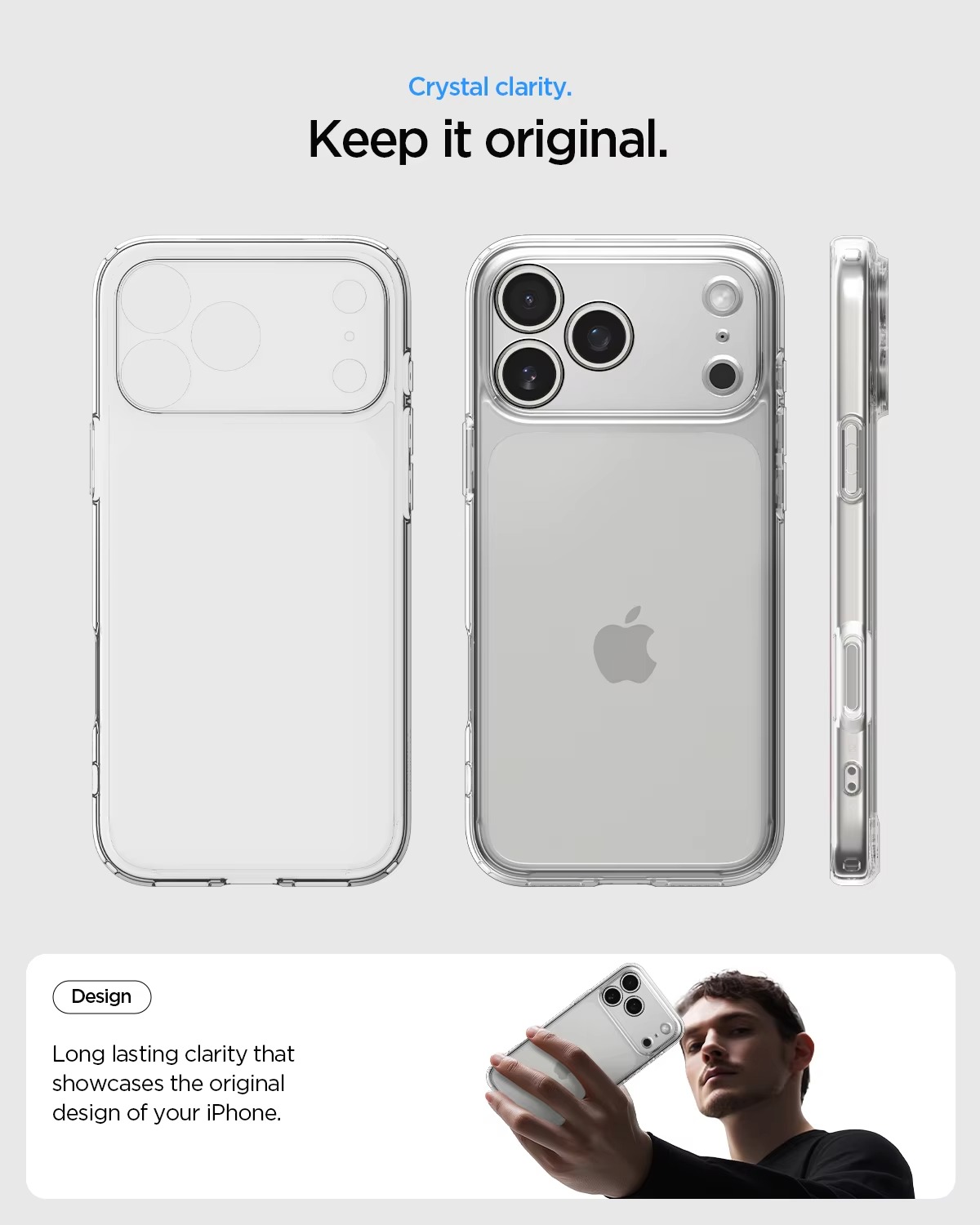 Spigen Ultra Hybrid Case for iPhone 17 Pro Max / 17 Pro / Air / 17 to iPhone X - Image 3